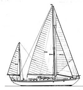 52-foot yawl drawing