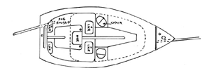 <i>Dabbler</i>'s modified interior