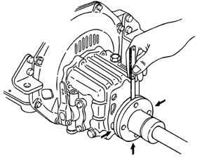 Using a feeler gauge assures that these flanges meet accurately