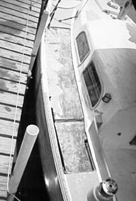 Side deck cleaned and ready