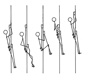 Inchworm line climbing drawing
