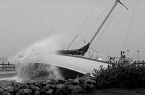 Hurricane Gloria (B & W)