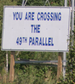 49th Parallel sign