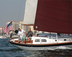 Checking the rigging